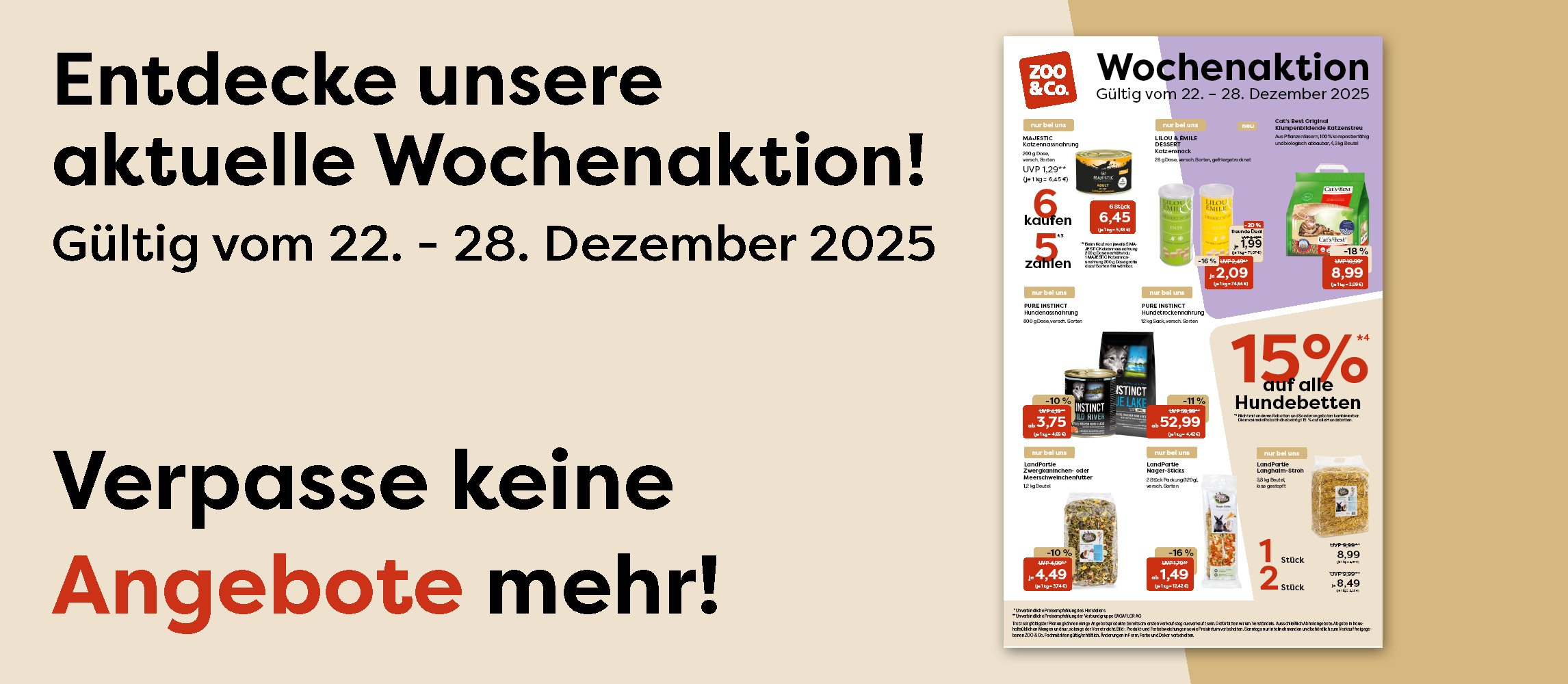 Entdecke unsere aktuelle Wochenaktion vom 22. - 28.12.2025!